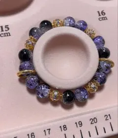 ガラスビーズ　ブレスレット　ハンドメイド