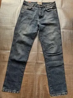 ZARAダメージ加工 ダークブルーデニムジーンズ