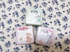 Duffy and Friends缶　シェリーメイ　ステラルー　ジェラトーニ