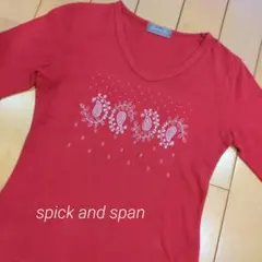 spick and spanカットソー 赤