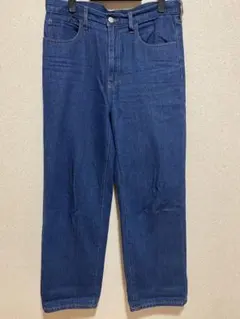 ダークブルーストレートジーンズ Lサイズ