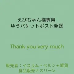 えびちゃん様専用 ゆうパケットポスト発送