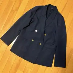 ミラオーウェン ネイビー 金釦 ダブルブレスト テーラードジャケット