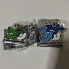 ポケモン 30周年 メタルチャームマスコット カイオーガ レックウザ