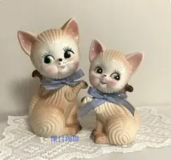 ベスウィック 2匹のシャムの仔猫 猫の置物 フィギュリン アンティーク① ベスウィック 2匹のシャムの仔猫 猫の置物 フィギュリン アンティーク