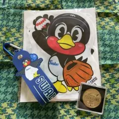 ヤクルトスワローズ　ジッパーバッグ　タオルホルダー　チャンピオンメダル
