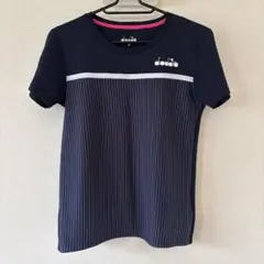 diadora ディアドラ テニスウェア 半袖シャツ ネイビーのサムネイル