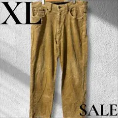 「即日発送」XL BOBSONベージュ コーデュロイ ワークワイドパンツ