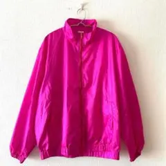 ☆【プリントスター】ナイロンジャケット フルジップ 袖口ゴム ポケット有 XL