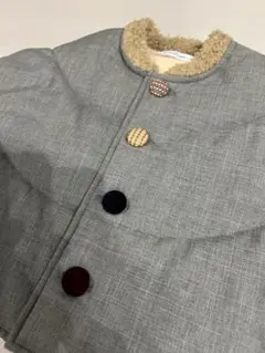 familiar ファミリア ベビーポンチョ グレー 60cm〜90cm