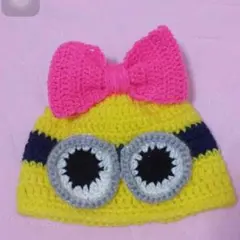 ハンドメイド♡ミニオンニット帽