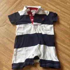 Ralph Lauren ストライプロンパース