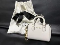 【極美品】COACH ミニ ローアン サッチェル バッグチャーム CU279