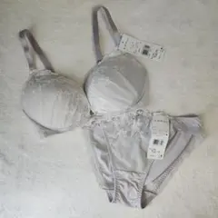 AMPHI グレー ブラジャーショーツセット