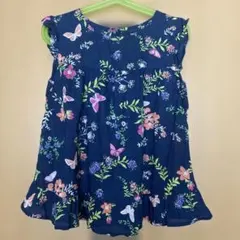GapKids 花柄フリル半袖シャツ 130cm