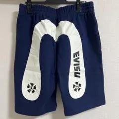 【新品・タグ付】EVISU KOREA フラワー大黒 スウェットハーフパンツ Lのサムネイル