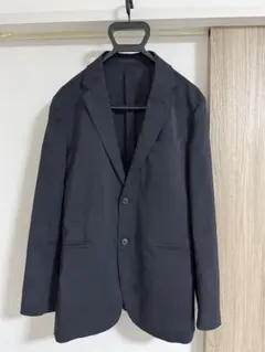 UNIQLO 感動ジャケット（ウールライク・袖丈着丈標準）　ネイビー