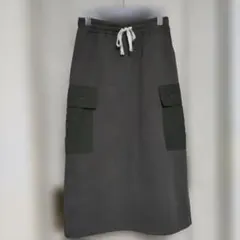 カーゴポケット付きロングスカート