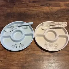 ポケモン一番くじ　 モンスターボールプレート・カトラリー2セット