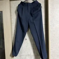 レディース　パンツ　テーパード　ネイビー　カジュアル　オフィス　きれいめ