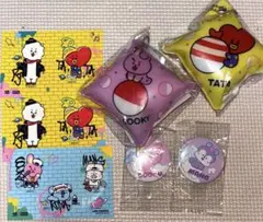 キーホルダー 缶バッジ シール7点セット