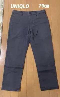 新春値下げ＊UNIQLO/ユニクロ スリムフィットチノ 79 濃いグレー