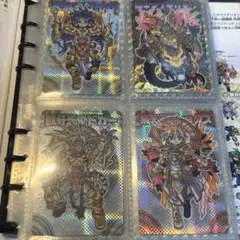 森羅万象チョコ まとめ カード 引退品 キラ&ノーマル66枚 ファイル付き
