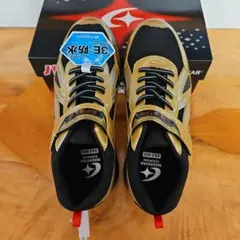 MOONSTAR SUPERSTAR 24.0 EEE ゴールド/ブラック　防水