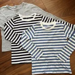 無印良品　カットソー 長袖　120サイズ　3枚セット