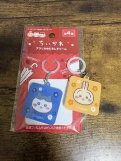 ハチワレ＆うさぎ アクリルめじるしチャームセット