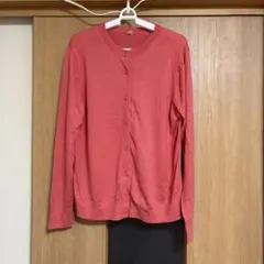 UNIQLO コーラルピンク カーディガン XL