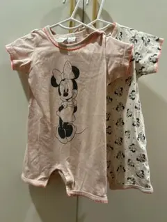 【H&M】ベビー　ミニー柄ロンパース　2枚（4 - 6M）
