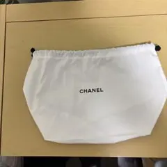 CHANEL ホワイト 巾着ポーチノベルティ