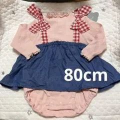 デニムロンパース