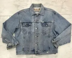 【ダメージ加工】GUESS USA ライトブルー　デニムジャケット