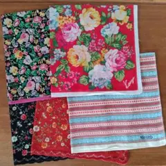 美品1980年代 KENZO 花柄ハンカチセット