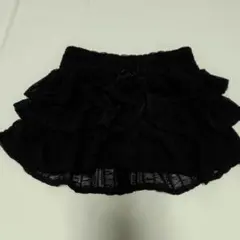 SHEINブラック フリル ミニスカート