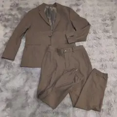 【訳アリ】PLST プラステ メンズ カジュアルセットアップ ブラウン L M