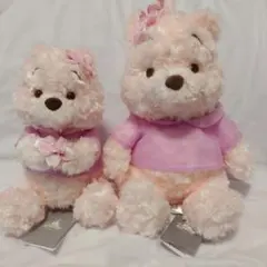 ディズニーストア桜プーさんぬいぐるみ＆さくらプーさんピンクネックピロー