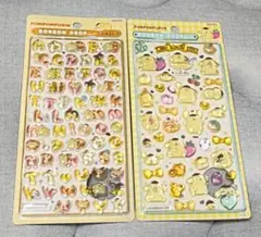 ポムポムプリンボンボンドロップシール第2弾とmojiのセット