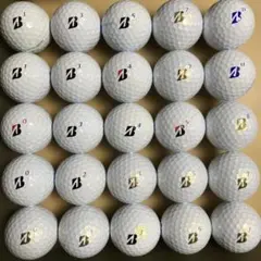 素人が集めたゴルフロストボール25球ブリヂストン TOUR B X