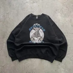 ギルダン USA古着 スコーピオン プリント スウェット トレーナー Lサイズ