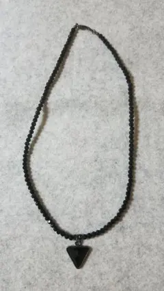 ブラックスピネル風ネックレス