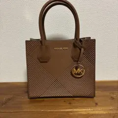 【美品】MICHEAL KORS マイケルコース ハンドバッグ ブラウン レザー