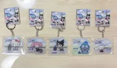 ANA サンリオ　コラボアクリルキーホルダー 5個セット