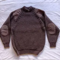 値下　美品　Black Sheep　 英国製　 ウール セーター　 L 　茶