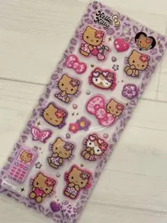 【正規品】サンリオ　日焼けキティ もちもちマシュマロシール　レオパード