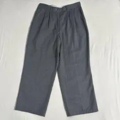 90s mont-bell ツータックワイドウールスラックス グレーのサムネイル