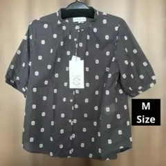 新品・未使用品SEASON REASON ドット半袖シャツ Mサイズのサムネイル