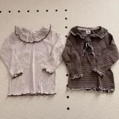 &mignon 長袖　2枚セット　80サイズ